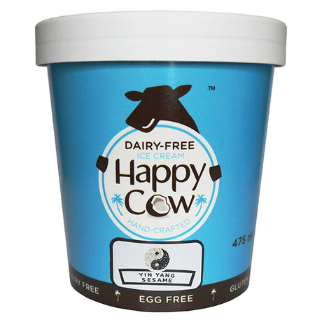 Happy Cow Yin Yang Sesame Dairy-Free Ice Cream - 475 ml