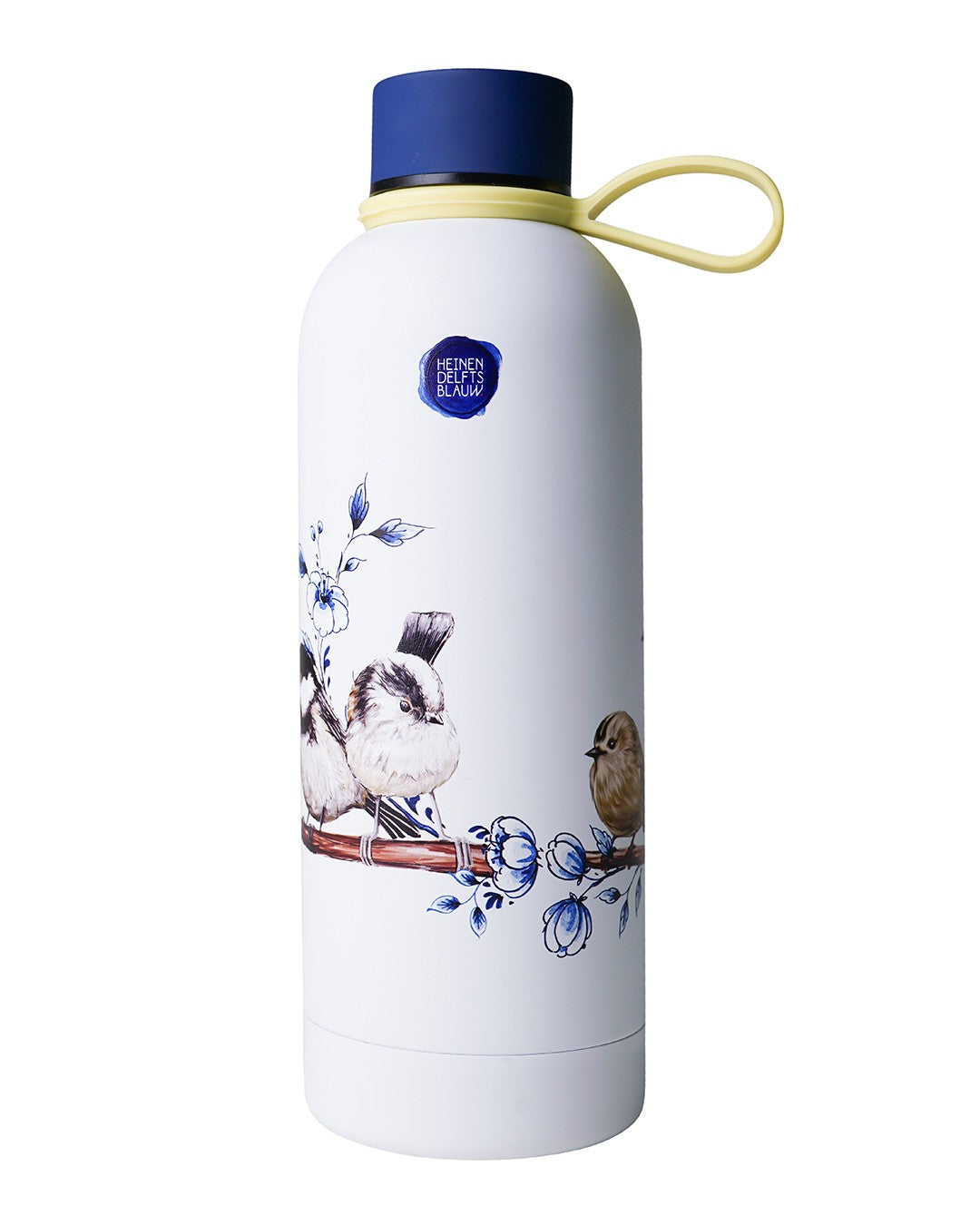 Water Bottle Delft Blue Forest Birds - Insulated & Stainless Steel 500 ml