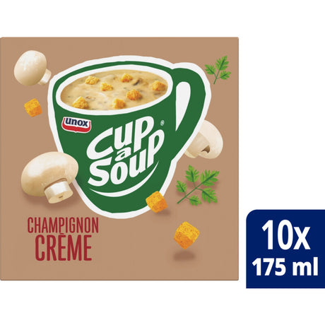 Unox Cup-a-Soup Champignon Crème 即沖蘑菇忌廉湯（10包裝 × 每包17克）