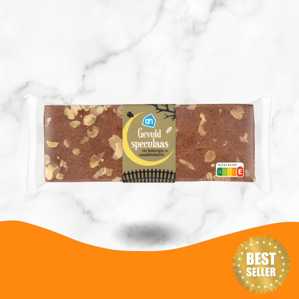 AH Gevuld Speculaas met Banketspijs en Amandelschaafsel (275 gram) (Expected early Oct 2026)