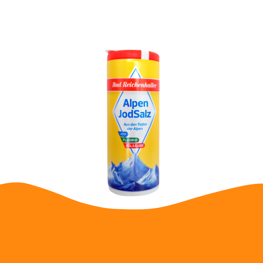 Alpen JodSalz (jodium zout) aus den Tiefen der Alpen (Iodised Salt from the depth of the Alpes (125 gram)