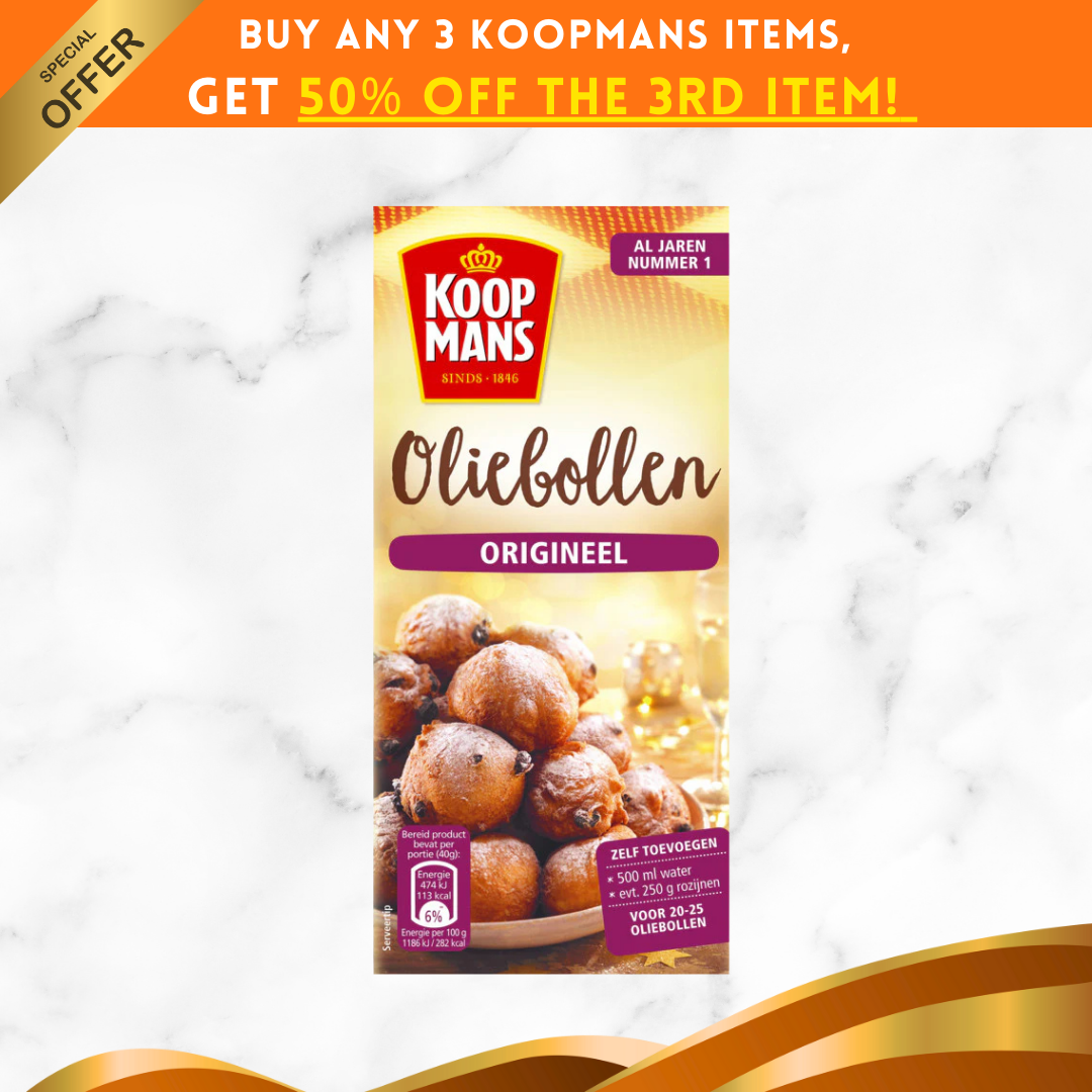 Koopmans Oliebollen bakmix origineel (500 gram) (Best Before 10 May 2026)