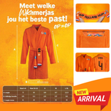 Dutch "Oranje" Football Fan Bathrobe