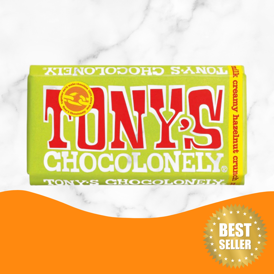 Tony's Chocolonely 牛奶榛子朱古力（180 克）
