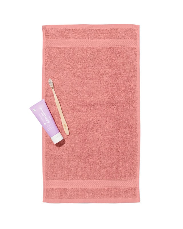 Hema Gastendoek Oudroze / Guest Towel  Pink (30 x 55 cm)