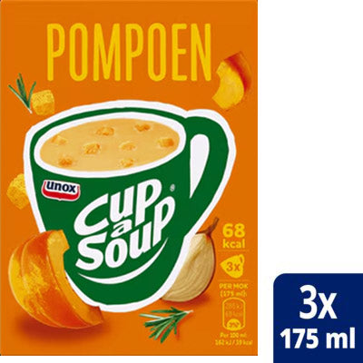 Unox Cup-a-Soup Pompoen 即沖南瓜湯（3包裝 × 每包18克）