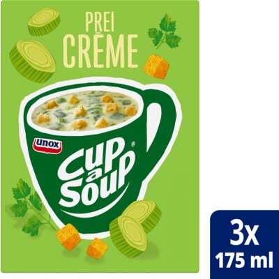 Unox Cup a soup Prei Creme (3x 16 gram)/Instant soup Leek Cream