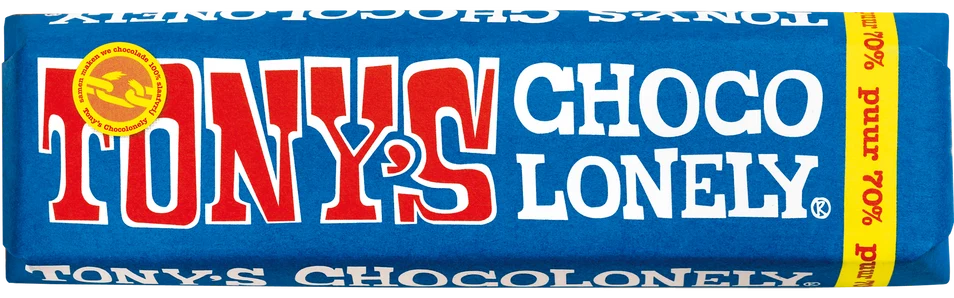 Tony's Chocolonely Dark Chocolate 70% Cocoa 47 gram (NEW)