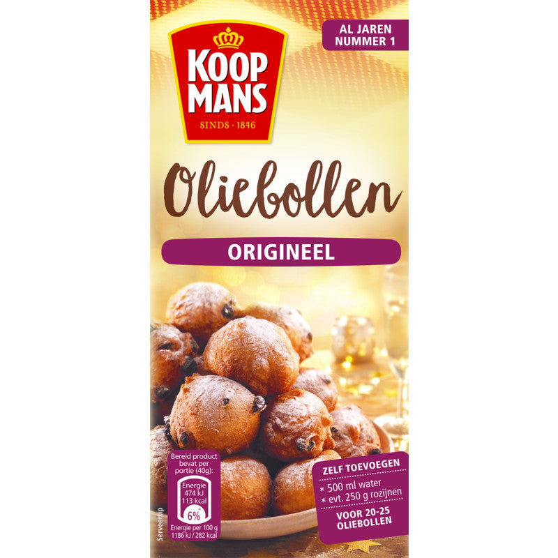 Koopmans Oliebollen bake mix original 500g