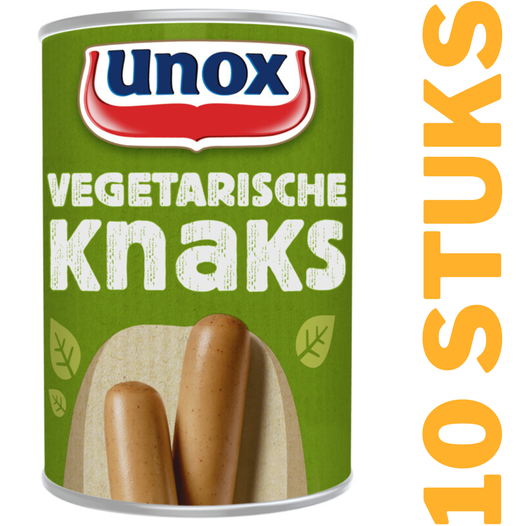 Unox Knakworst Vegetarische Knaks ( 400 gram )/Vegetarian sausage 10 pieces