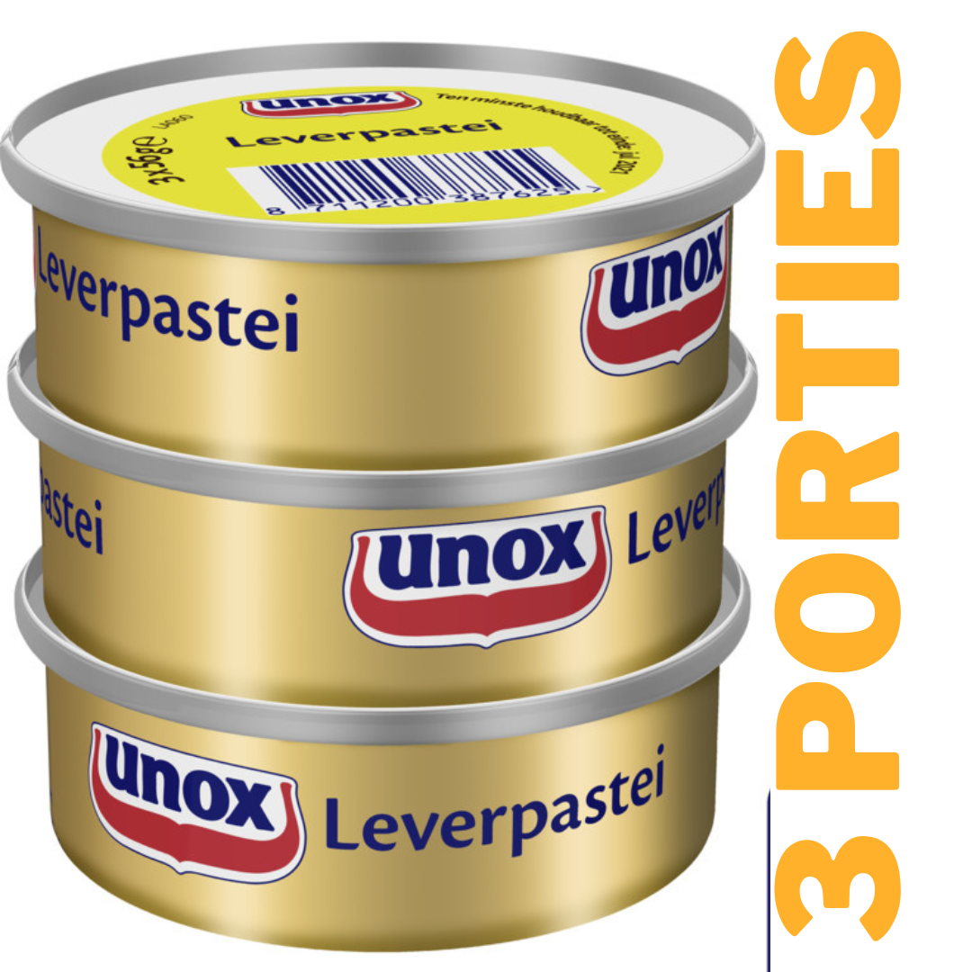 Unox Leverpastei 3 stuks (168g)/Liver cream pate (3 tins) – The Dutch Shop