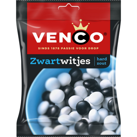Venco Hard Salted Licorice Black and White Mix (275 gram) | Dutch Shop HK